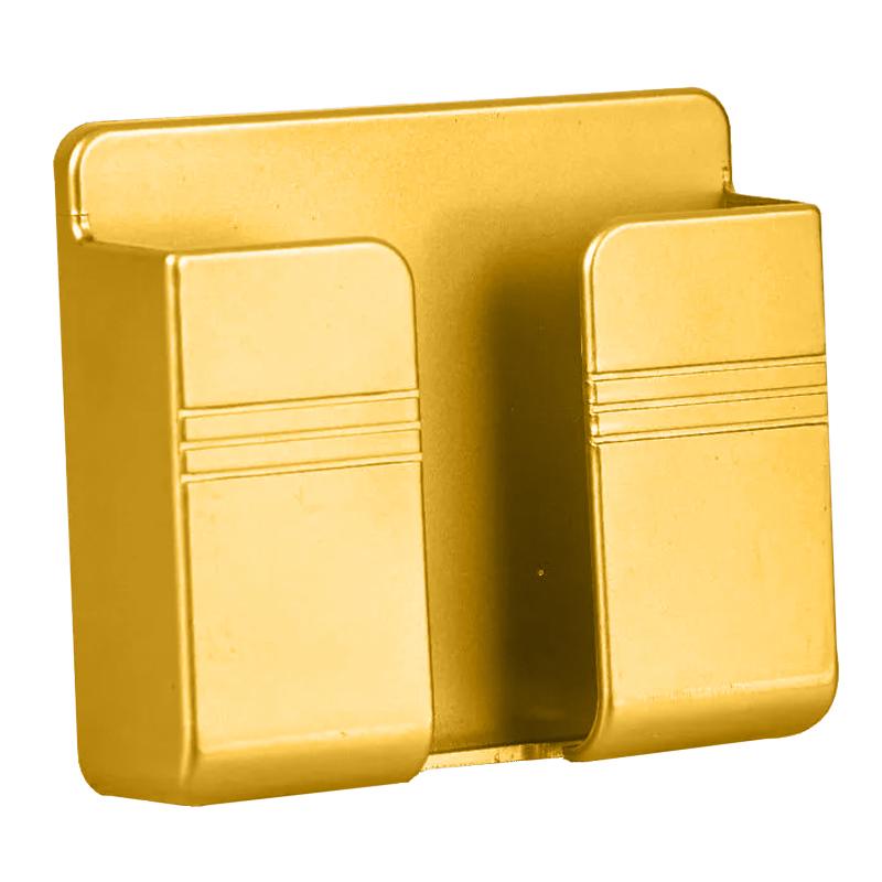 

Wall Charger Holder Mobile Phone Hanging Stand Mount Bracket Multifunctional Hanger Shelf Home Storage Organization Tool Yellow