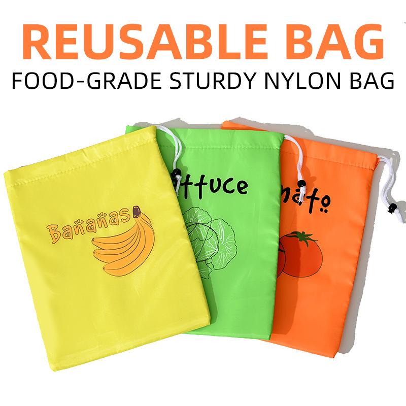 Fruit Vegetable Freshkeeping Bag Banana Storage Bag Vegetable Preservation Anti Ripening Insulated Drawstring Reusable