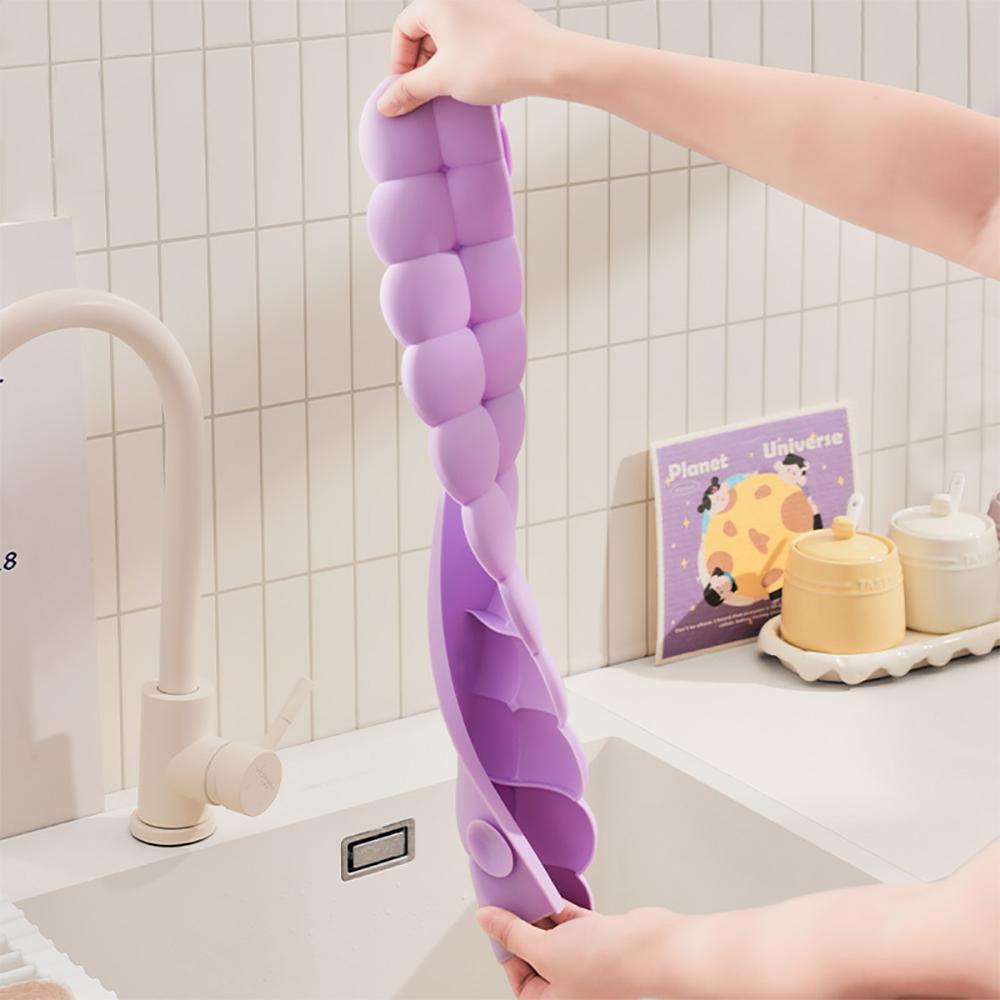 1PC Silicone Sink Baffle Splash Guard with Suction Cup Pool To Protect Clothes From Splashing Water Baffle