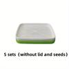 5pcs/set Hydroponic Seed Germination Trays Set - Plastic Indoor Gardening Kit Holes Reusable Plant Starter Trays