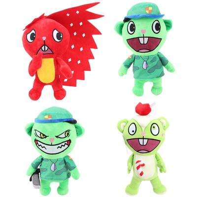 Δώρο 28cm Happy Tree Friends Λούτρινη κούκλα κινουμένων σχεδίων Anime Flakey Flakey Γεμιστά Μαξιλάρι Παιχνιδιού Δώρο Διακόσμηση δωματίου