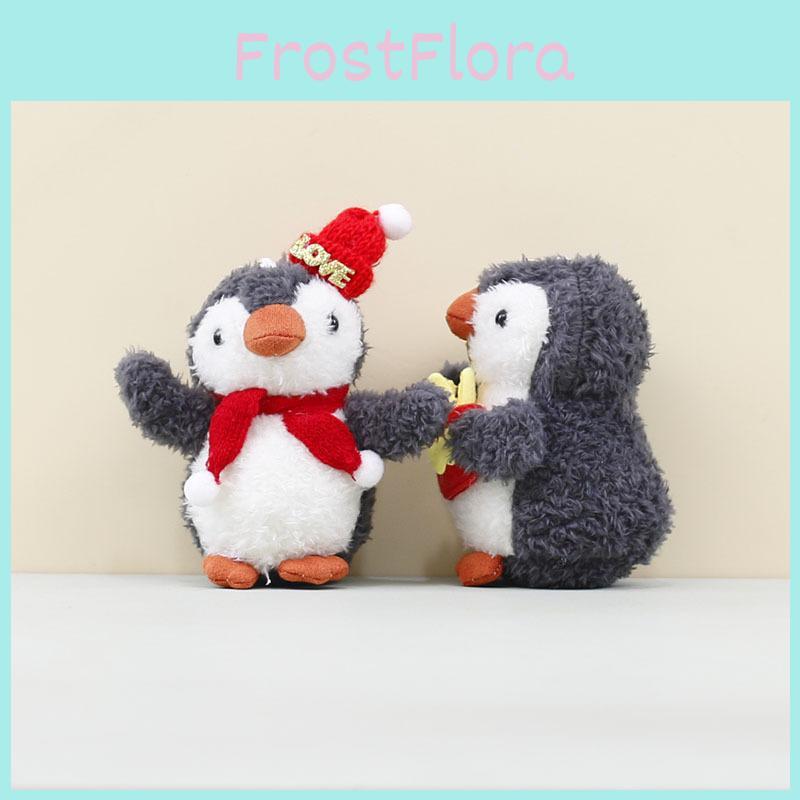 Penguin Stuffed Animal Keychain With Short Plush For Backpack Decor