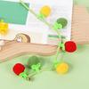 Interactive Hanging Cat Toy for Door & Window, Cat Kicker Toy with Natural Catnip and Bell, Tomato Shape Cat Ball Toy with self-Adhesive Hook,