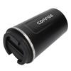 Tazza termica da 380 ml a doppio strato in acciaio inossidabile, a prova di perdite, portatile, tazza da caffè per auto(Nero )