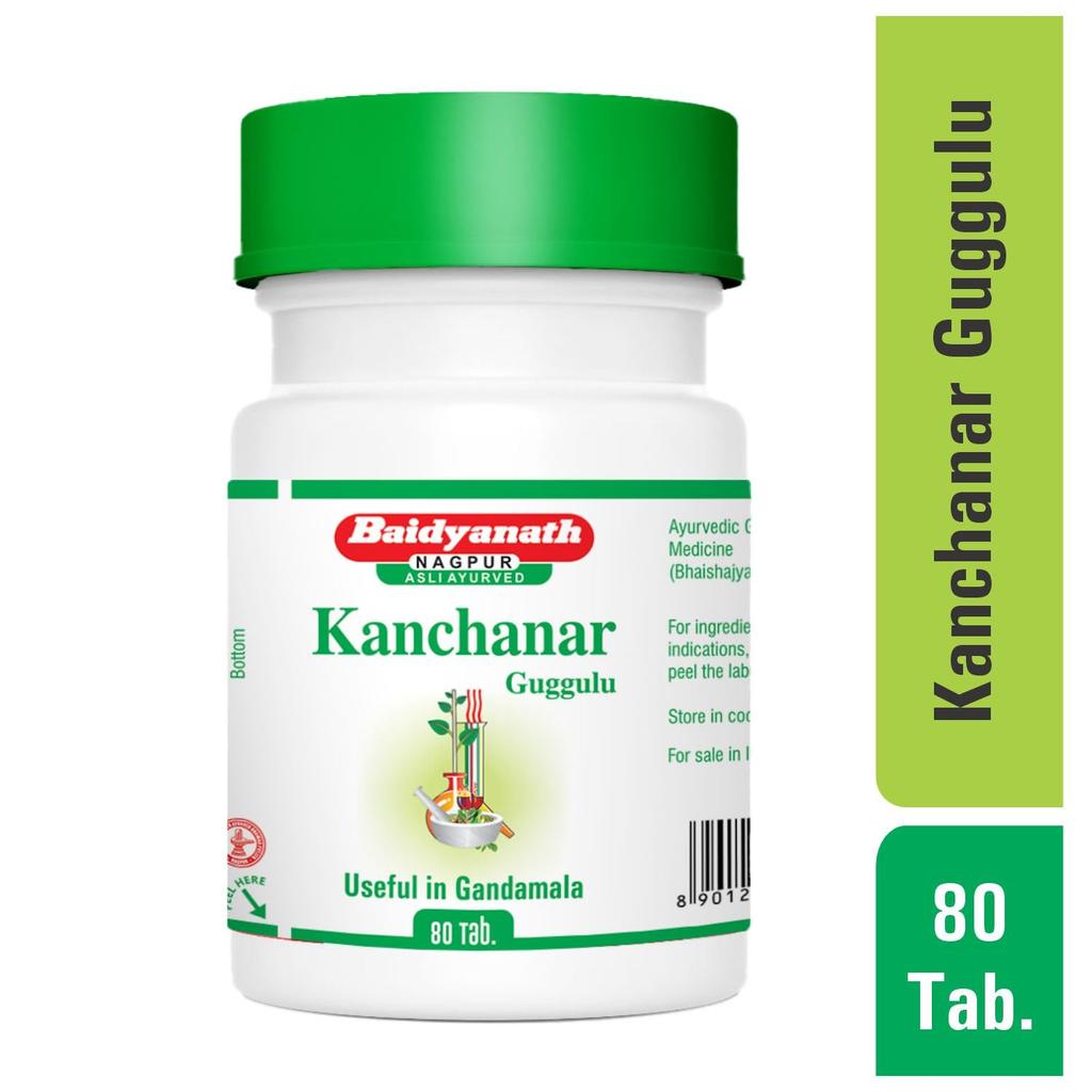 Baidyanath Abhayarishtam Kanchanar Guggulu 80 Tablets X Pack Of 2 Natural Wellness Support Formula