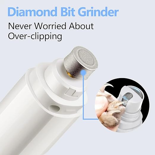 Electric Nail Clippers for Dogs, Rechargeable LED Light, Suitable for Small and Medium-sized Dogs and Cats
