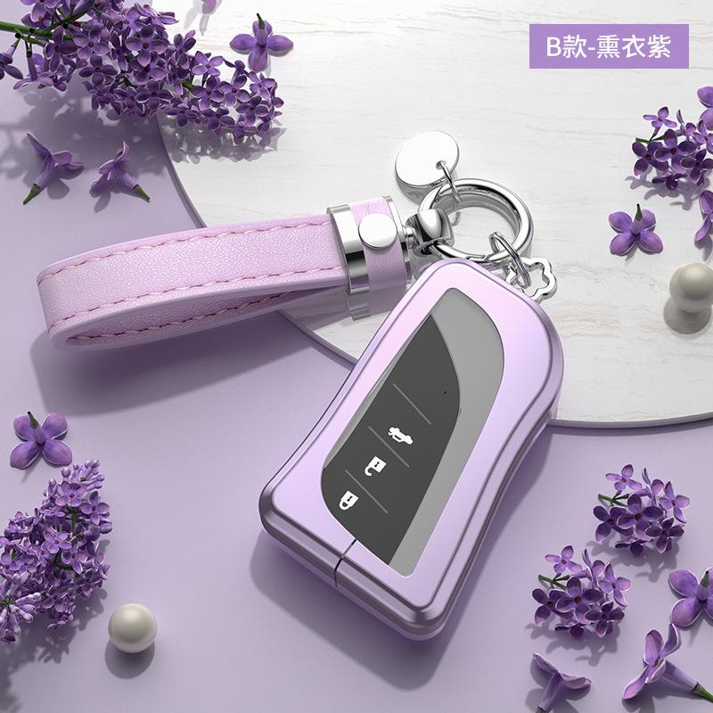 Styling Mouldings Aluminium Alloy+TPU Car Remote Key Cover key Case For Lexus ES300h ES350 ES200 ES260 LS350 LS500h Fob Key 2018