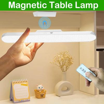 Dotyková LED stolní lampa Magnetická USB dobíjecí 3barevná plynule stmívatelná závěsná magnetická lampa do ložnice u postele LED na čtení knih
