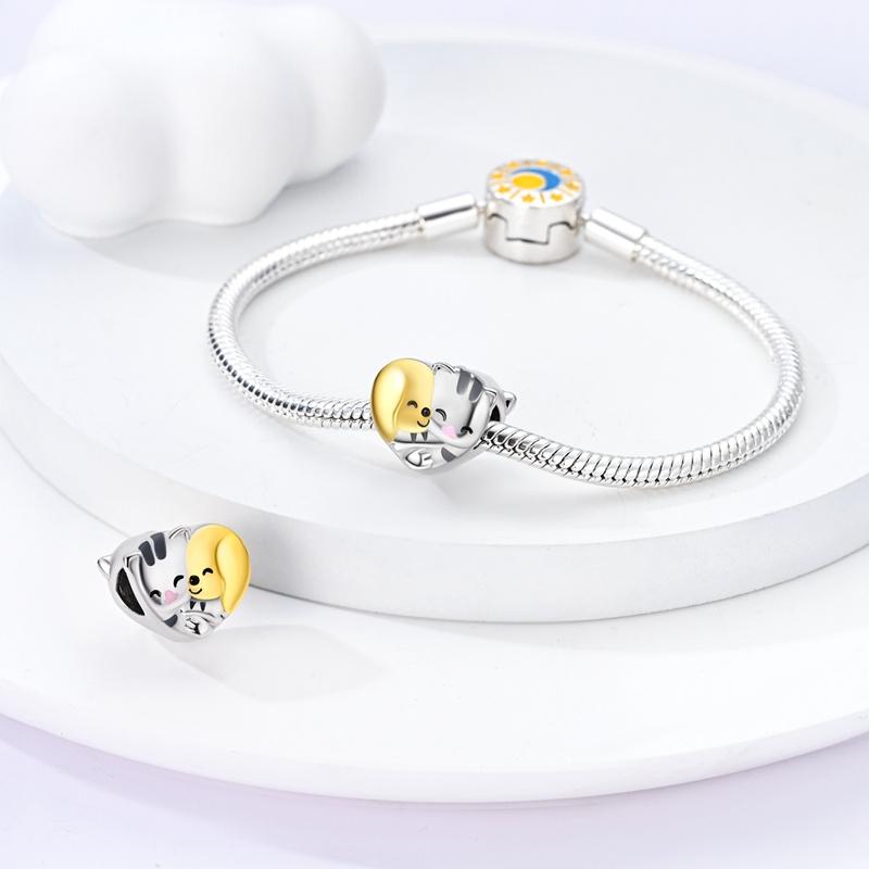 New Copper Cute Animal Series Charms Fit Original Pan Bracelet Diy Beads For Women Birthday Fine Jewelry Gift