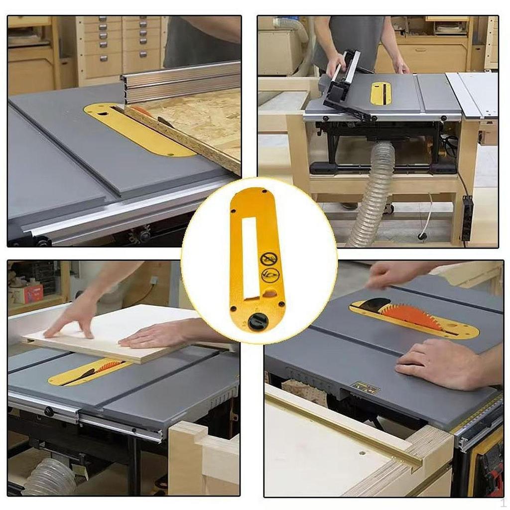 Dado Throat Plate Replacement Table Saw Insert for Dwe7490 Accessories