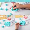 ecraft Paper Trimmer, Craft Paper Cutter, 4 Styles, Multifunctional Scrapbooking Tool with Dial Blades for Straight, Wavy, Dot, Perforated, and Creasi