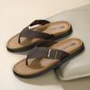 Men's Buckle Decor Flip Flops Non-slip Thick Sole Thong Sandals Casual Summer Beach Slippers