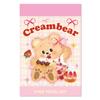 50piece/book Cute Cream Bear Sticker Girl Journal Phone Case DIY Scrapbook Sticker Kawaii Decoration Sticker Gift