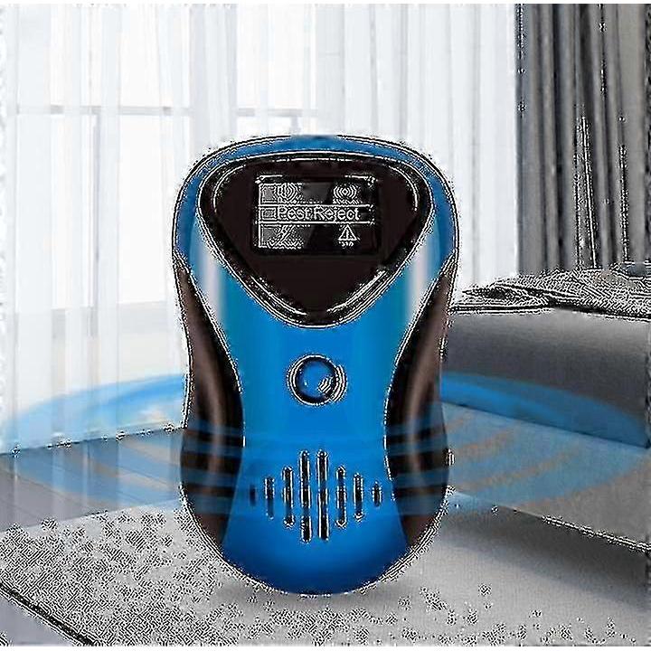 Repelent Puternic pentru Liliac și Veveriță cu Afișaj LCD - Repelent Electronic cu Ultrasunete pentru Dăunători de Interior/Exterior cu Unde Electromagnetice - Dispozitiv de Bagat în Priză