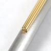 Excellent Cartier Ballpoint pen Logo engraved twist style Silver gold mens Used