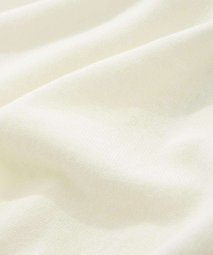 FALLETT [Fallettxlee] Flower Short Sleeve Knit Ivory