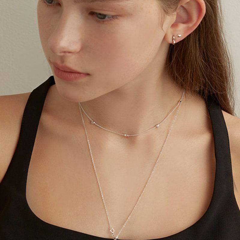 Lewe [3 Possible Styles] Three-way Mini Heart Necklace