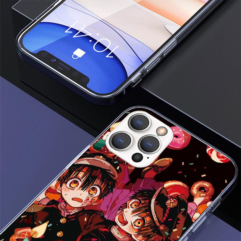 Toilet bound Hanako Kun Anime Cover Phone Case For iPhone 16 17 Air 15 14 Pro Max 16E Phone Case 13 Mini 12 11 7 SE 8 Print Patt