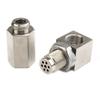 Mini Catalytic Converter 90 Degree CEL Check Engine Light O2 Oxygen Sensor Spacer Adapter Universal