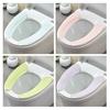 1 Pair Toilet Seat Covers Self-Adhesive Washable Reusable Soft Thin Non-Slip Toilet Seat Protector Elongated Round Square Seats Summer Cooling Pads