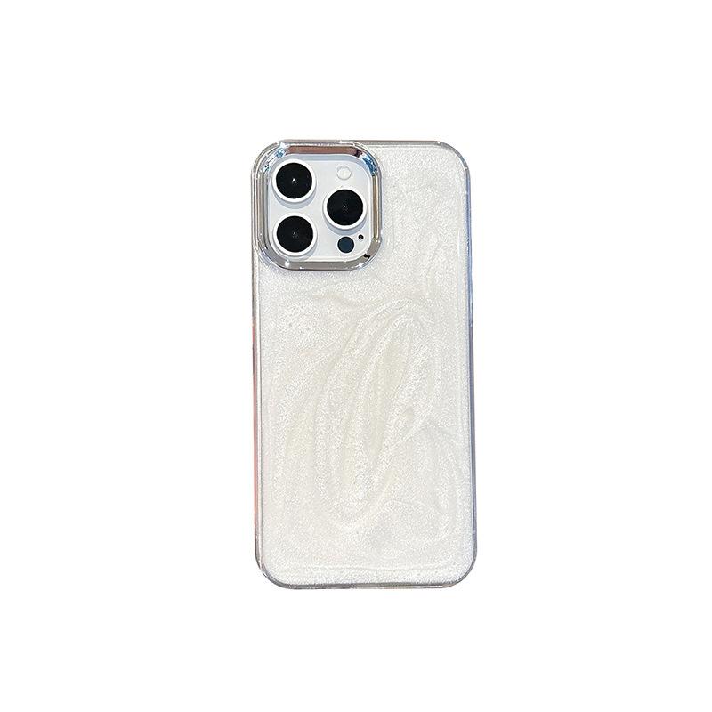 Glue Glitter Sequin Mobile Phone Case for IPhone17promax Light Luxury for Apple 16plus Transparent and Simple 14
