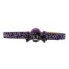 Women’s Skull Leopard Print Rhinestone Belt - Dark Punk Style, Fully Inlaid with Diamonds