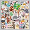 50 Sheets Cute Animal Cartoon Stickers - Waterproof, Creative, and Decorative for Notebooks and Journals