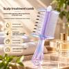 2-In-1 Scalp Applicator Comb With 7 Rolling Massage Tips Multi-Function Scalp Liquid Applicator Anti-Frizz Hair Care Comb Gift