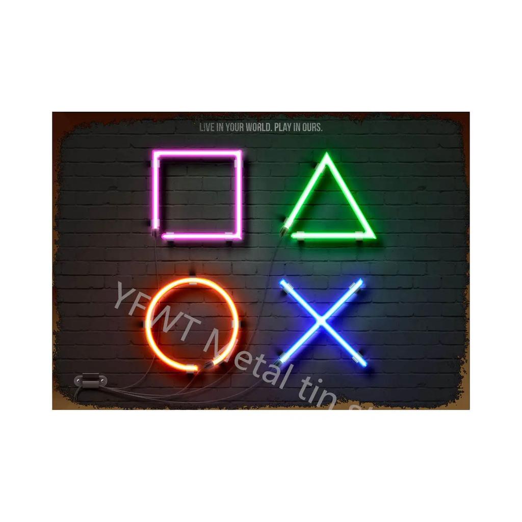 Vintage Colorful Neon Toilet Sign Sexy Woman Plaque Vintage Tin Sign Retro Metal Sign Decorative Plaque Wall Decor