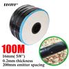 20M-150M 16mm 0.2mm Wall Thickness Spacing Drip Irrigation Tape Dripper Watering System With 5/8'' Garden Connector Accessories