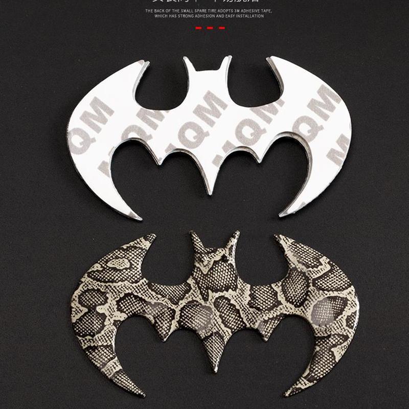 3D Metal Carbon Fiber Universal Bat Emblem Car Body Sticker Rear Trunk Badge Auto Stying Motorcycle Decoration Accessories