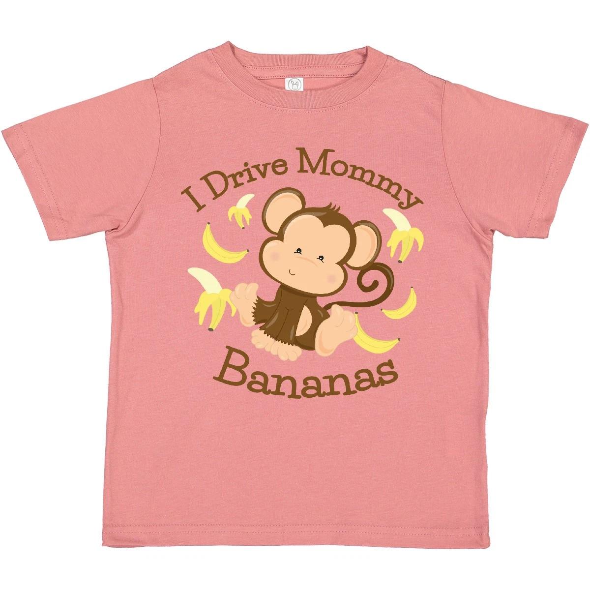 Inktastic I Drive Mommy Bananas Toddler T-Shirt Monkey Mom Parents Funny Child 100