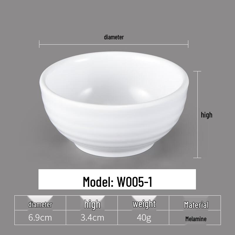Melamine Round Dipping Sauce Dish