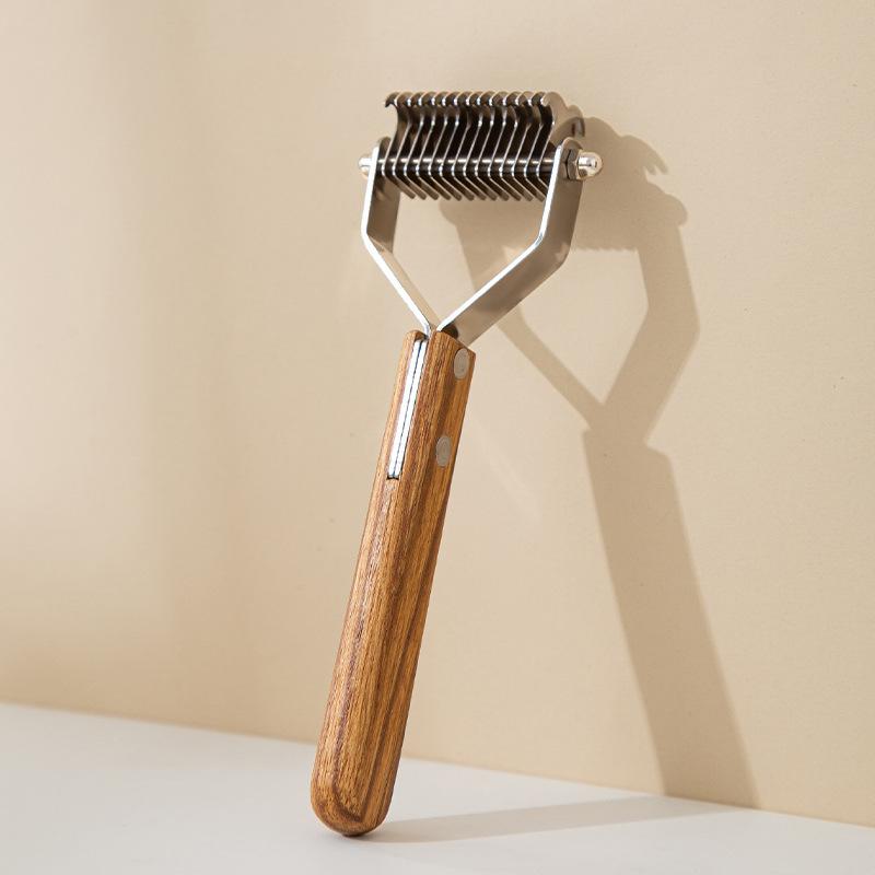 

Расческа для домашних животных, деревянная расческа с открытым узлом для кошек, расческа для удаления шерсти, щетка для животных, плюшевый мишка, золотистый ретривер, товары для животных Universal