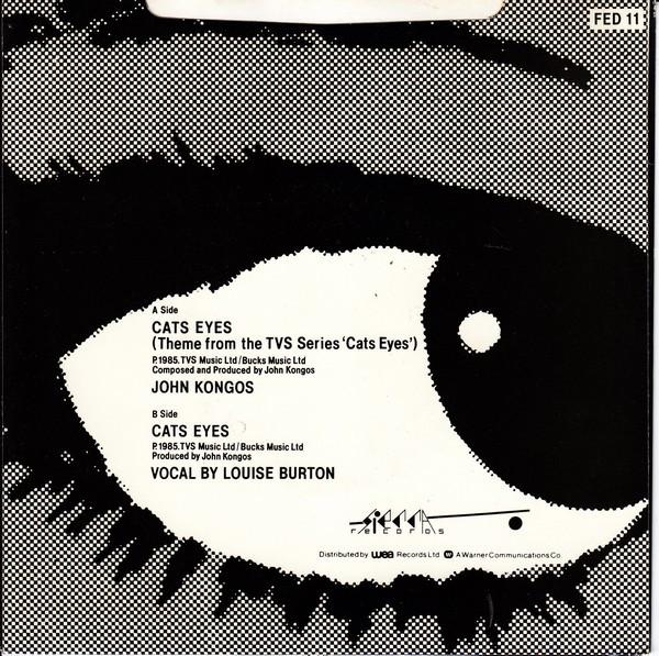

7inch Record JOHN KONGOS Cats Eyes FED11 Sierra Records 1985 UK Pop Used
