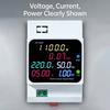 DIN Rails Alternating Current Energy Meter Monitors,50-300Volt 100A Voltages Current Voltmeter Ammeter Watt