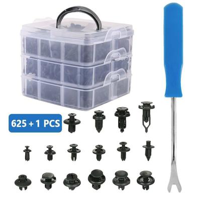 625pcs/box Car  Buckle 16 Kinds Of General Automobile Bumper Fasteners Expansion Screw Buckle Repair