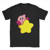 Kirbys Retro Japanese T-Shirts Men Women Nostalgia Childhood ACT Game Awesome Pure Cotton Tees Round Neck T Shirt Clothes