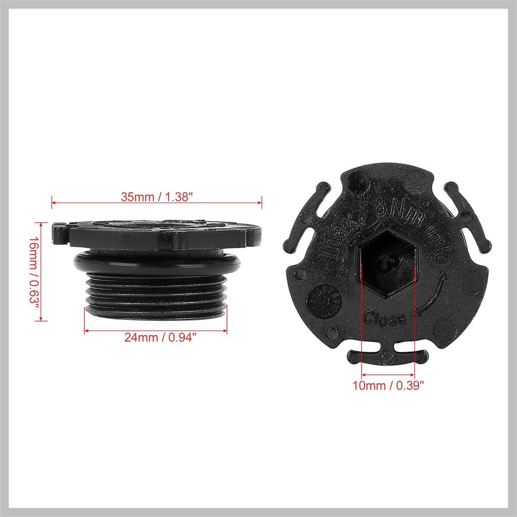 6pcs ABS Car Engine Oil Drain Plug Replacement 11137605018 Replacement Car Parts