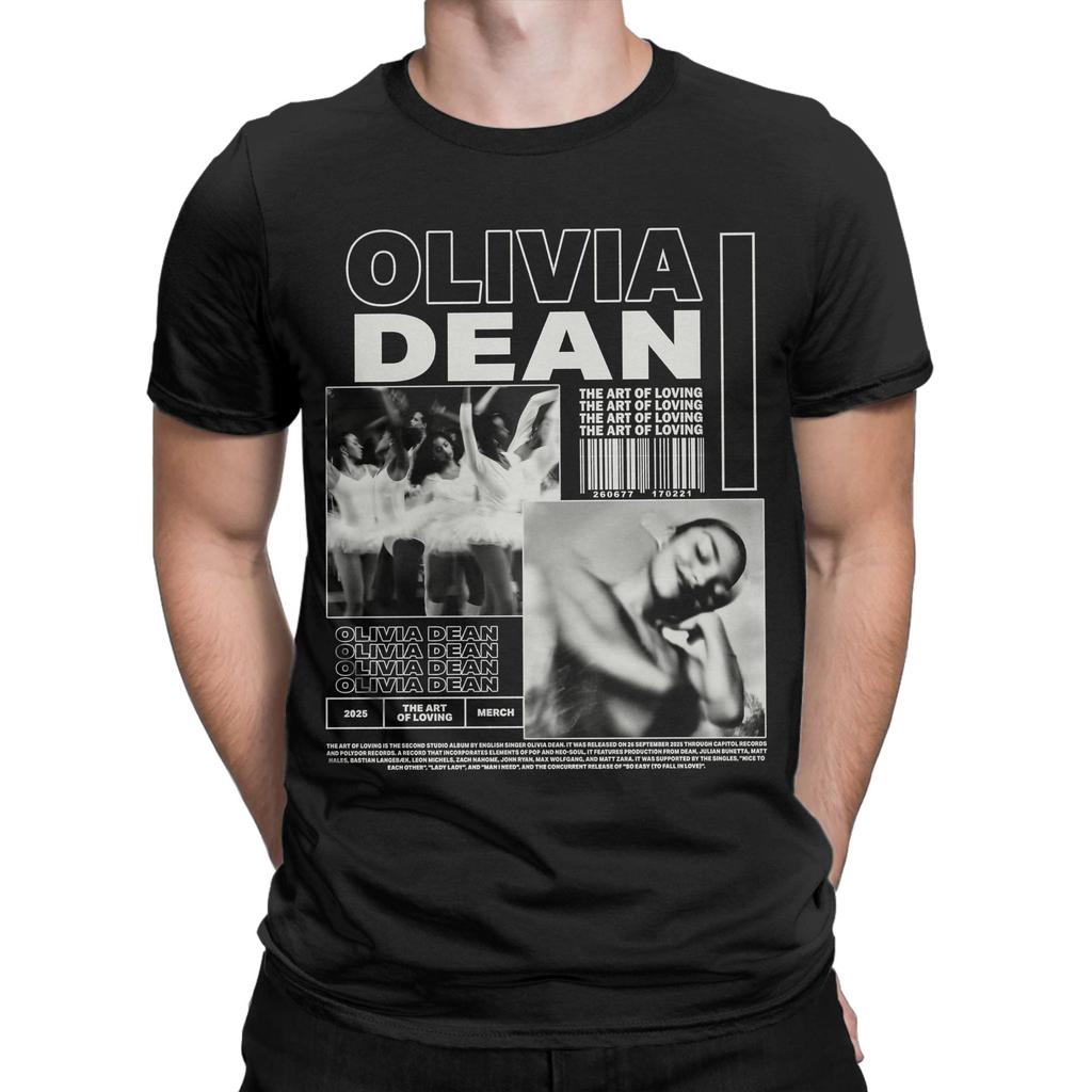 Men Women Singer Olivia Dean T Shirt 100% Cotton New Arrival Tee Shirts  Clothing Outfits