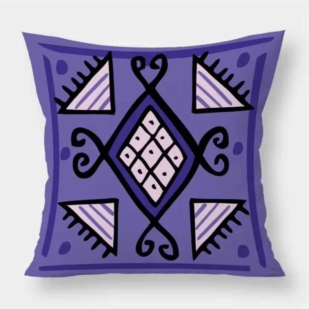 Bohemian Abstract Geometric Floral Cushion Cover Home Sofa Garden Chair Pillow Moroccan Vintage Throw