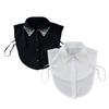 Detachable Lapel Collar False Elaborate Girls Collar Accessory Jeweled Collar Graceful Art Decorative False Shawl