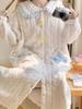 Autumn/Winter Coral Fleece Maternity & Nursing Nightgown with Bra Pads