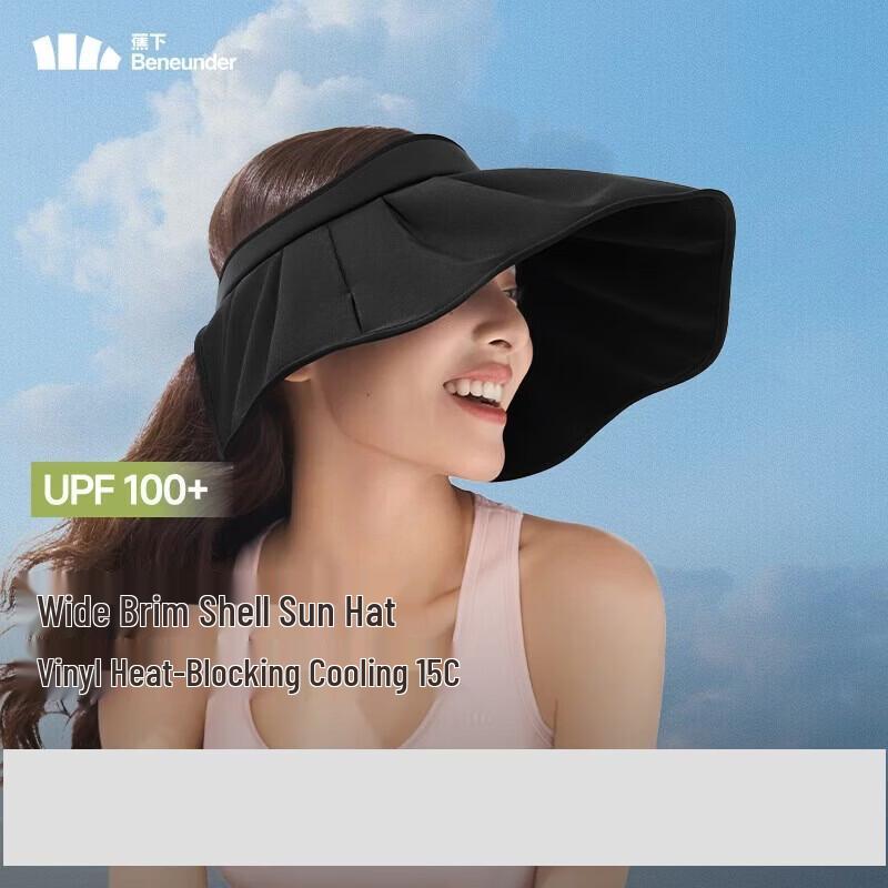Beneunder Women s Scallop Wide Brim UV Sun Visor