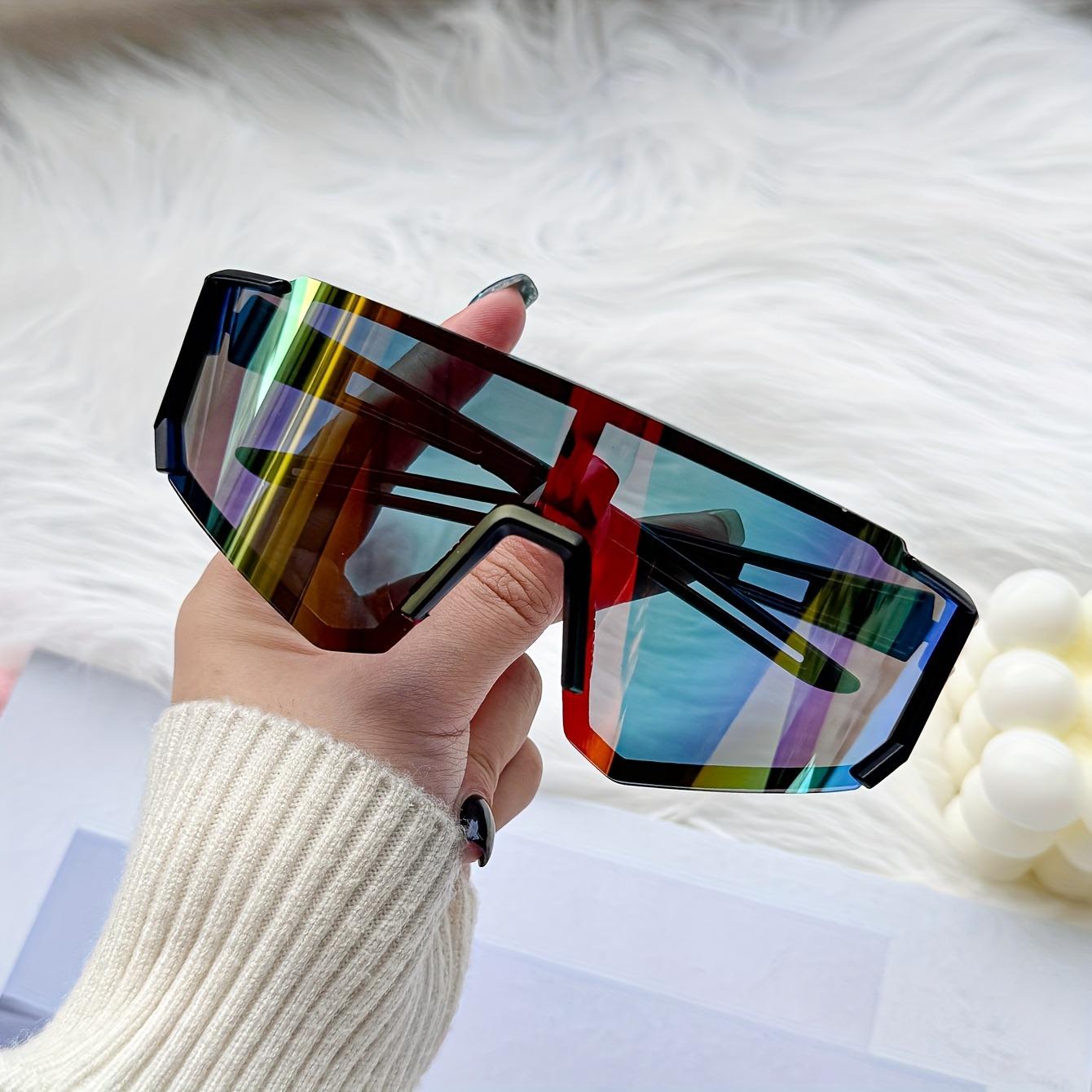 

Стильные унисекс очки с большой оправой, декоративные, ярких цветов