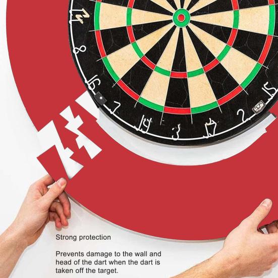 Dartboard Protection Ring Wall Protector Board High Strength Removable Simple Installation Wall Surround Dart Backboard Black Ring