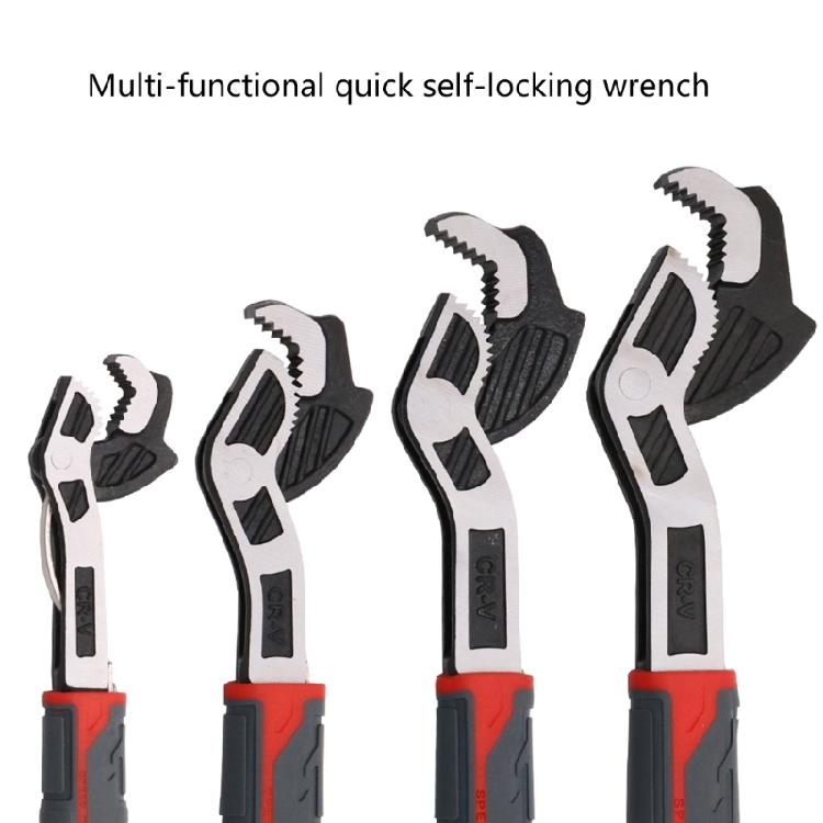 Multipurpose Auto Tightening Adjustable Wrench Industrial Grades Steel For Professional Workshops And Garage Toolkit