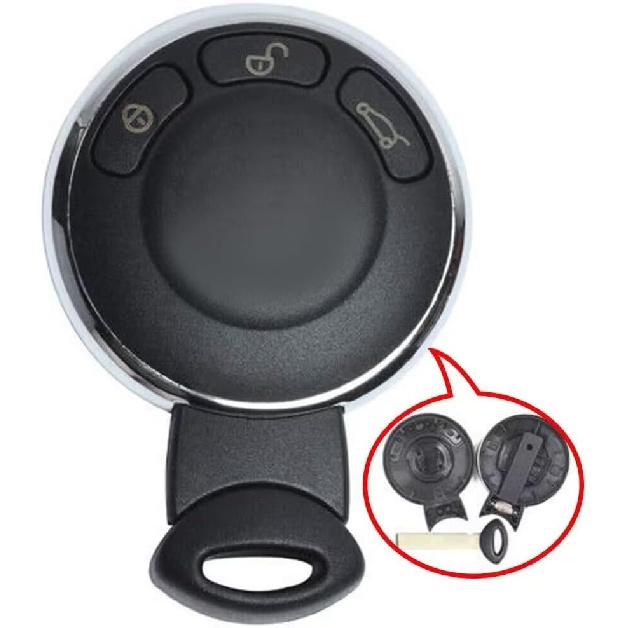 keyless entry remote car Key fob Shell Case 3 Button for BMW Mini Cooper 2007-2014,Just Key Shell