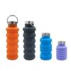Collapsible Silicone Water Bottle, Leakproof Portable Sports Bottle for Travel & Hiking