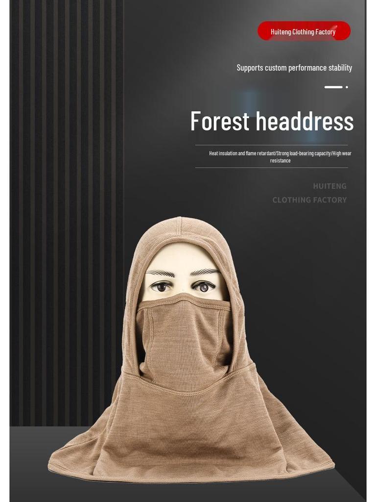 Hitzebeständige flammhemmende Feuerwehrhaube und Gesichtsmaske